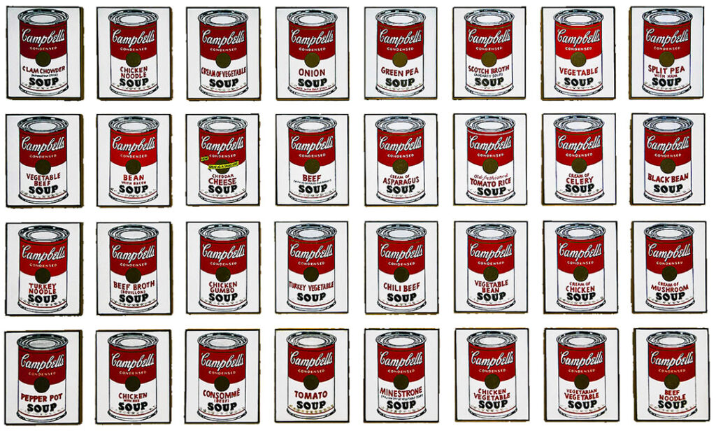 Campbell's Soup Cans, Andy Warhol 1962, MoMA